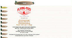 Desktop Screenshot of flying-feet.de