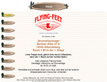 Tablet Screenshot of flying-feet.de